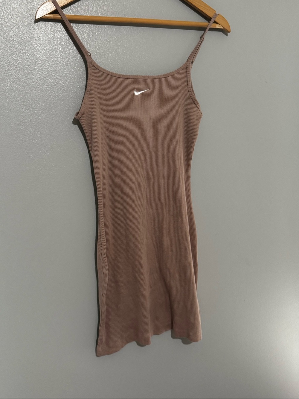 Nike Mauve Ribbed Mini Slip Dress
